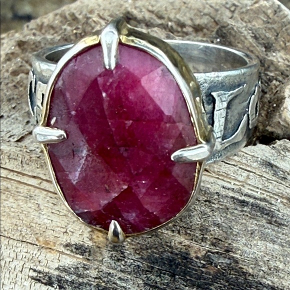 Peace and Love Ruby Ring. New with tags from Sundance.